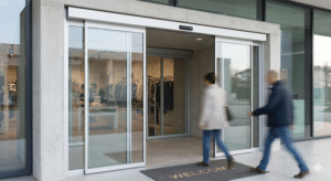 telescopic automatic door repaired